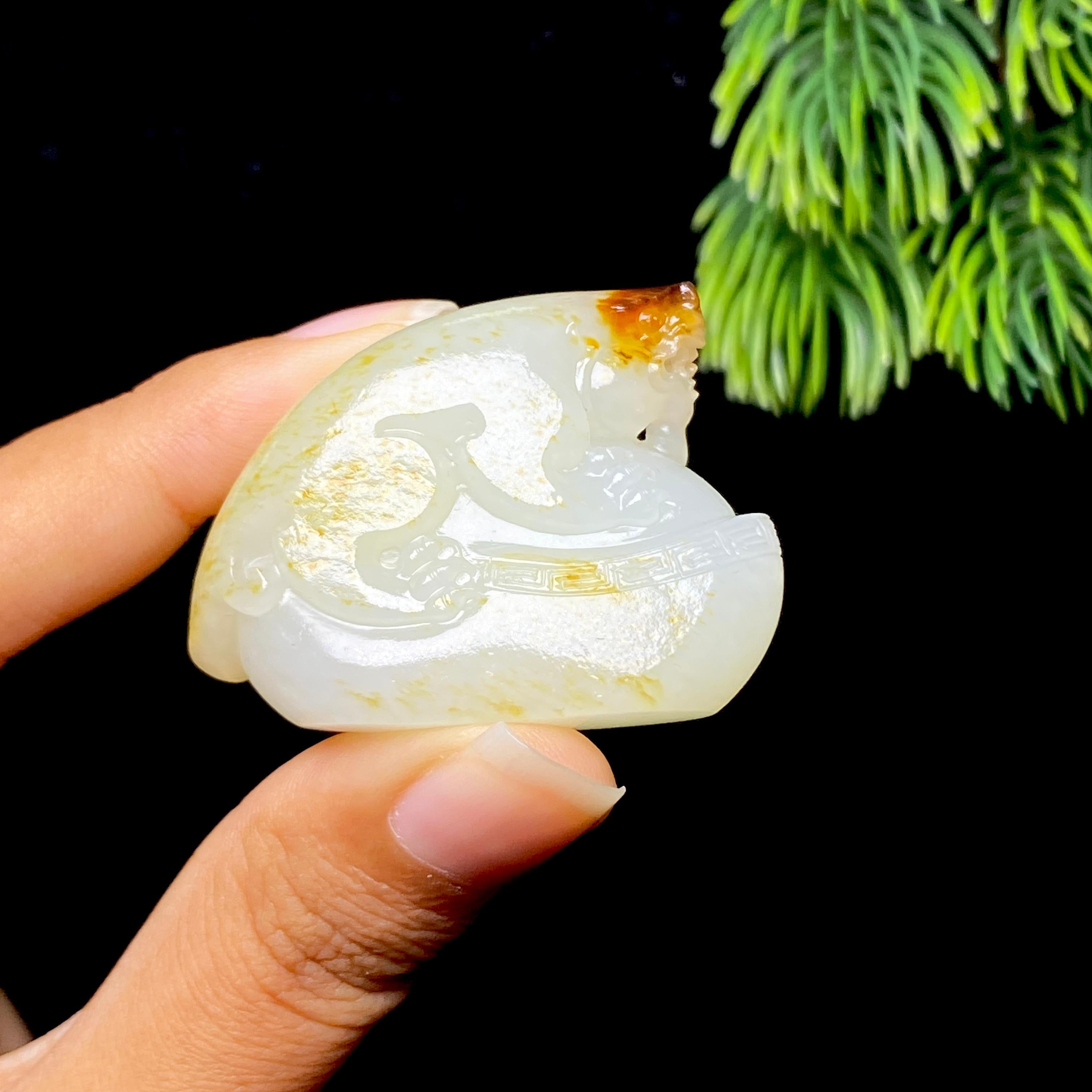 和田玉籽料貔貅（35.7g）