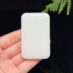 和田玉羊脂白玉无事牌（80.4g）