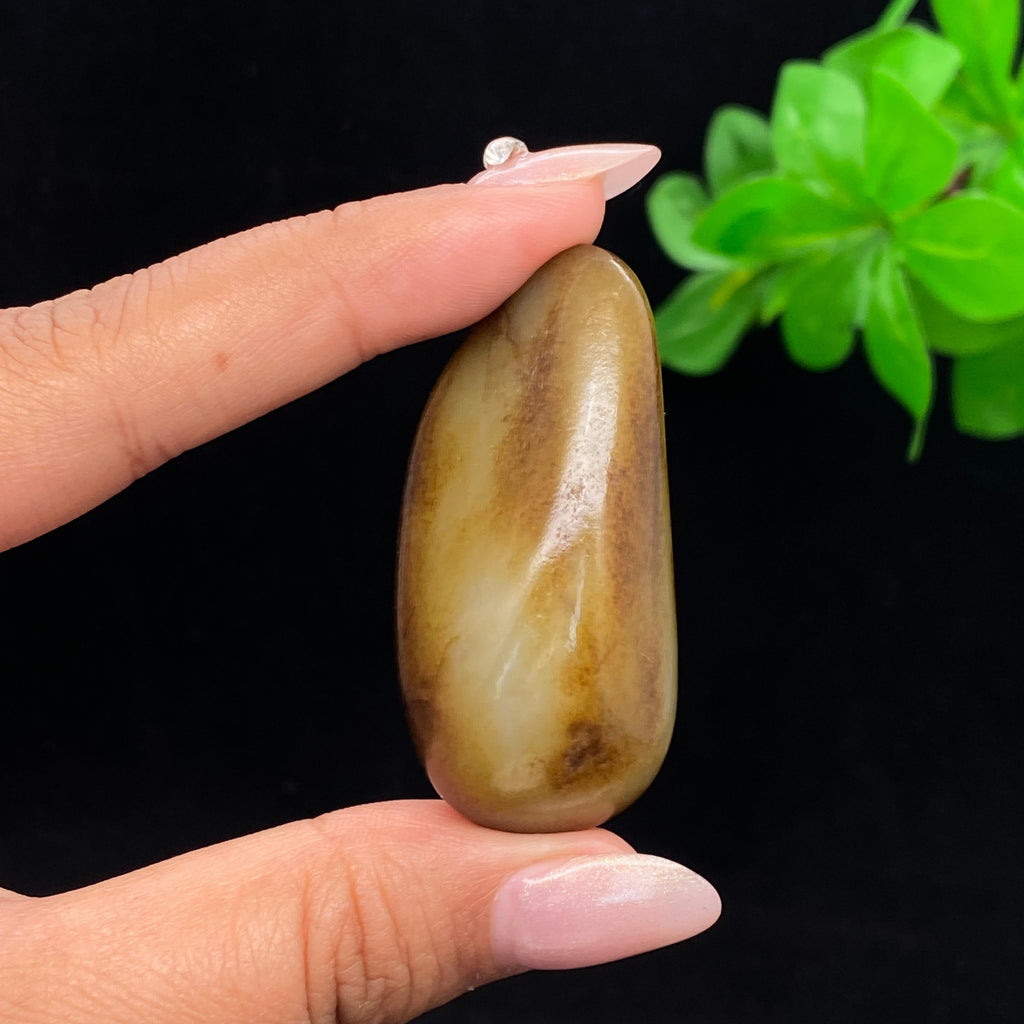 和田玉秋梨黄皮籽料挂件（34.1g）