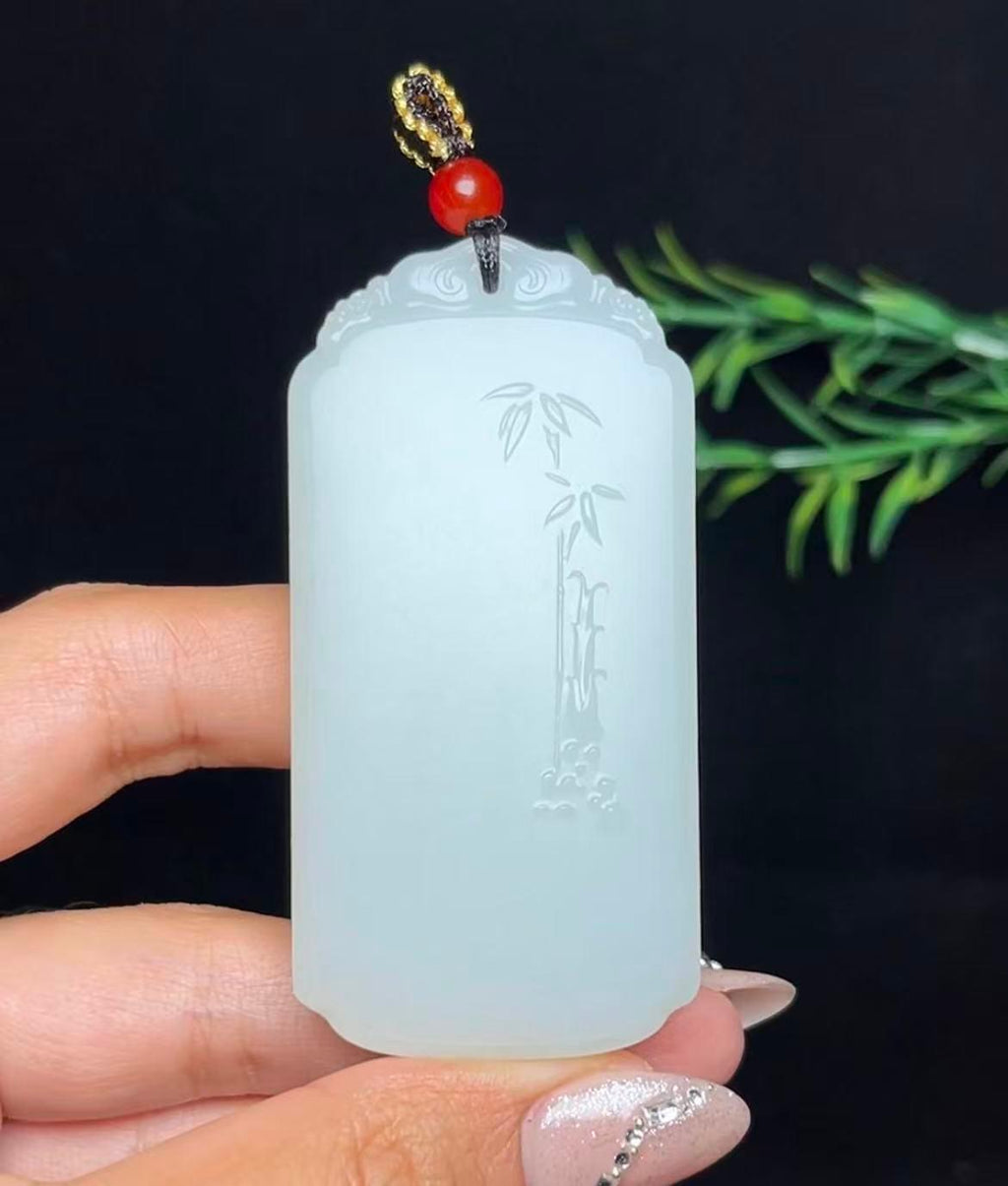 和田白玉步步高升平安无事牌（77.5g）