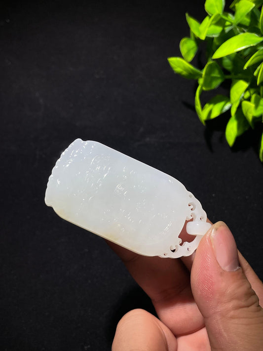 和田玉羊脂白玉大势至菩萨（40.0g）