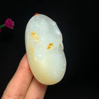 收藏传承级籽料羊脂白玉观音挂件（61.0g）