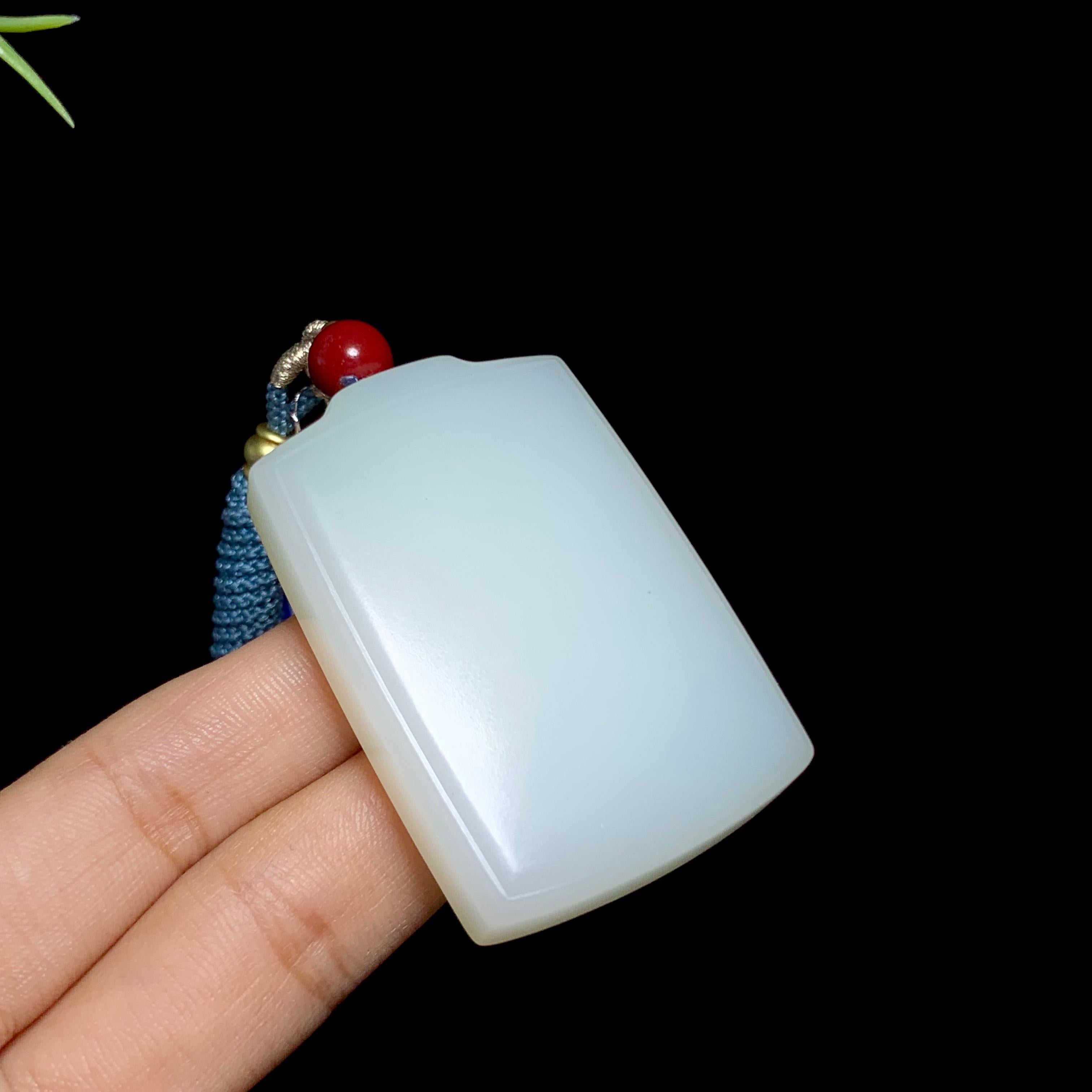 和田山料白玉无事牌（56.5g）