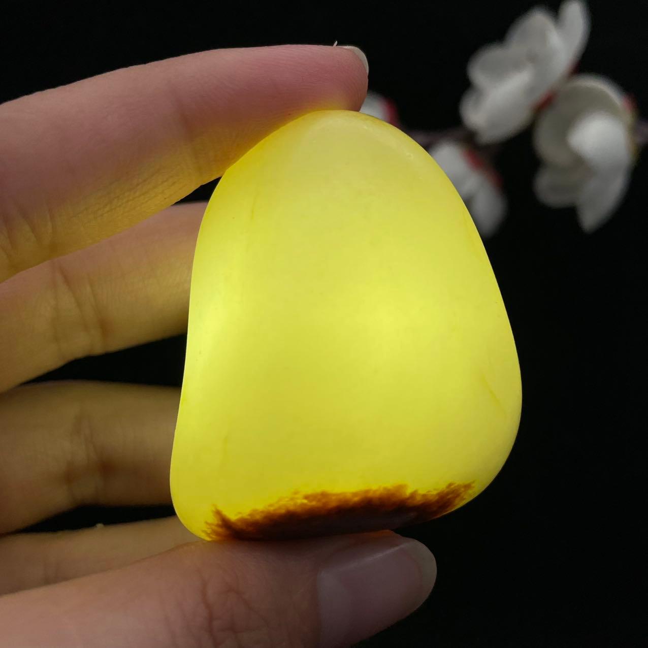 和田玉聚红皮籽料大挂件（57.8g）
