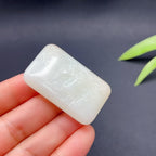 和田玉羊脂白麒麟玉牌（27.29g）