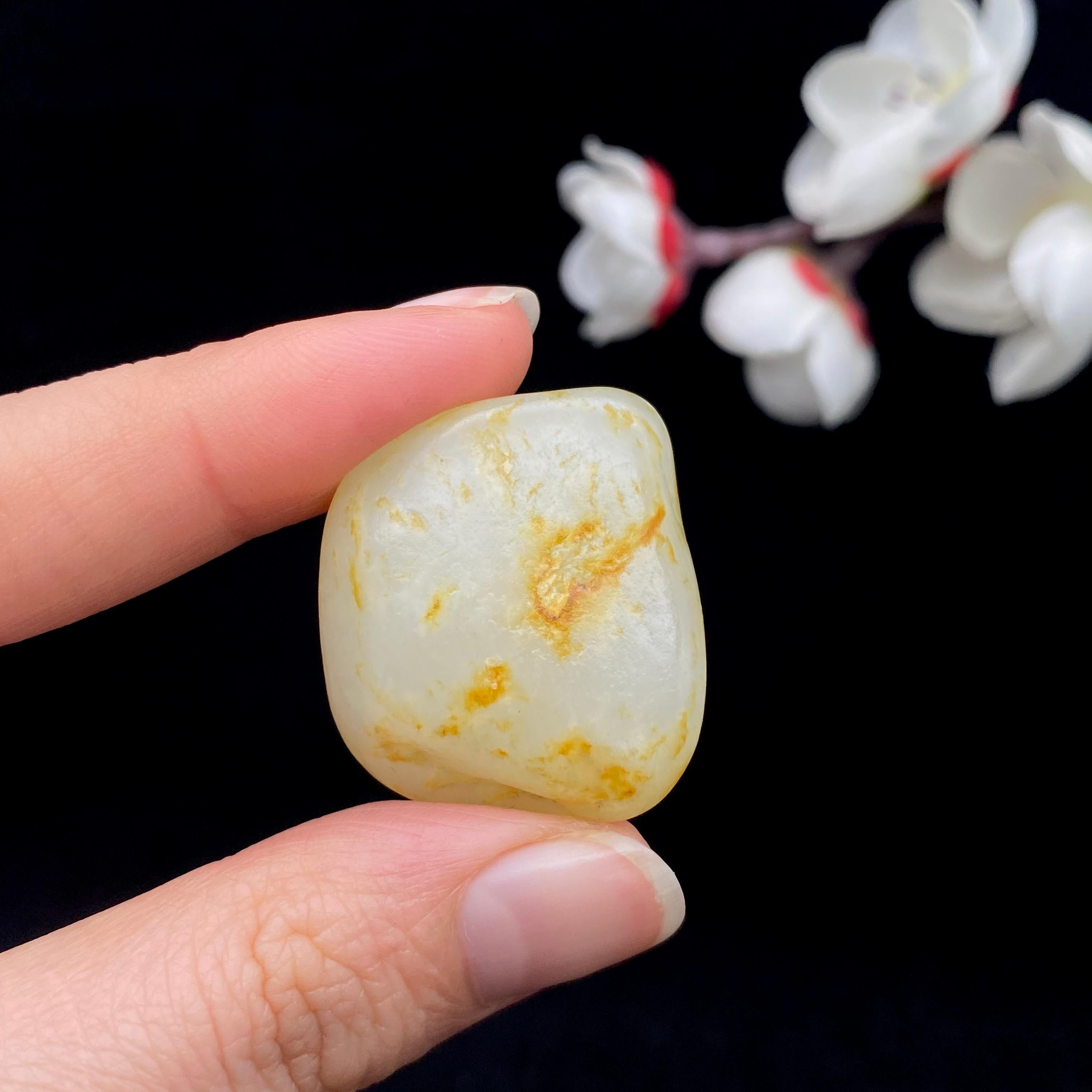 和田玉洒金皮籽料吊坠籽（15.5g）