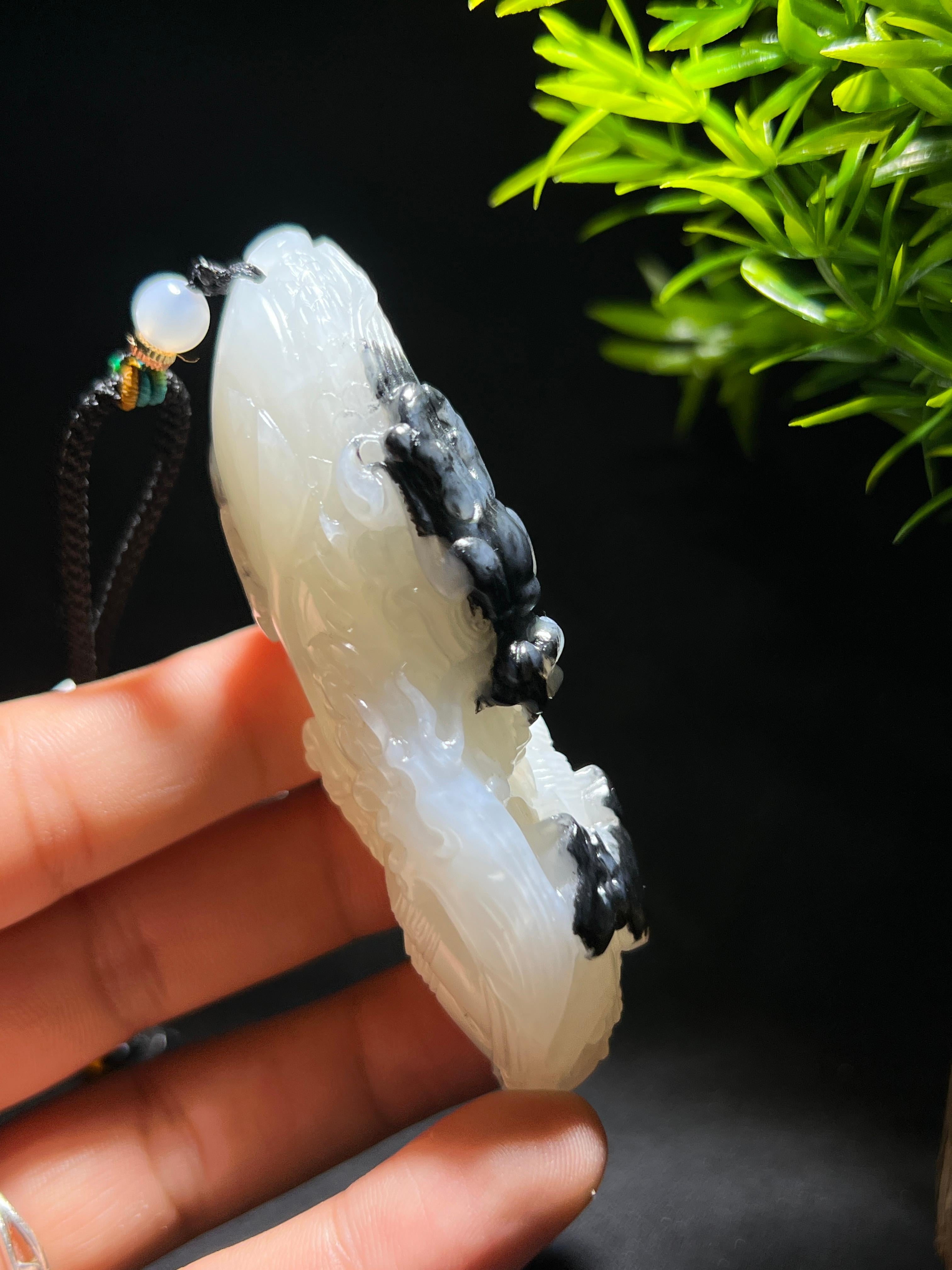 和田籽料青花生意兴隆（103.5g）