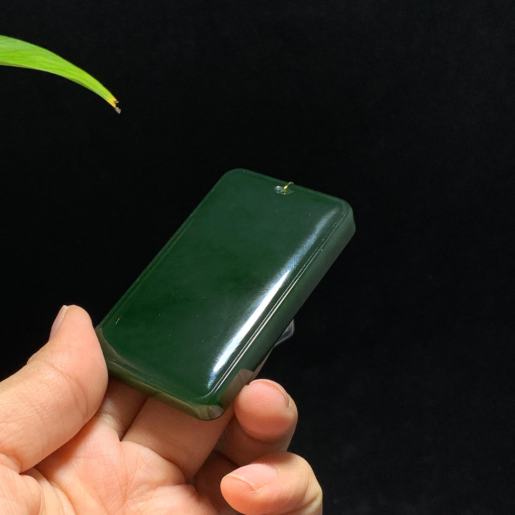 和田山料碧玉菠菜绿无事牌（72.0g）