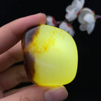 和田玉聚黄皮籽料大挂件（58.2g）