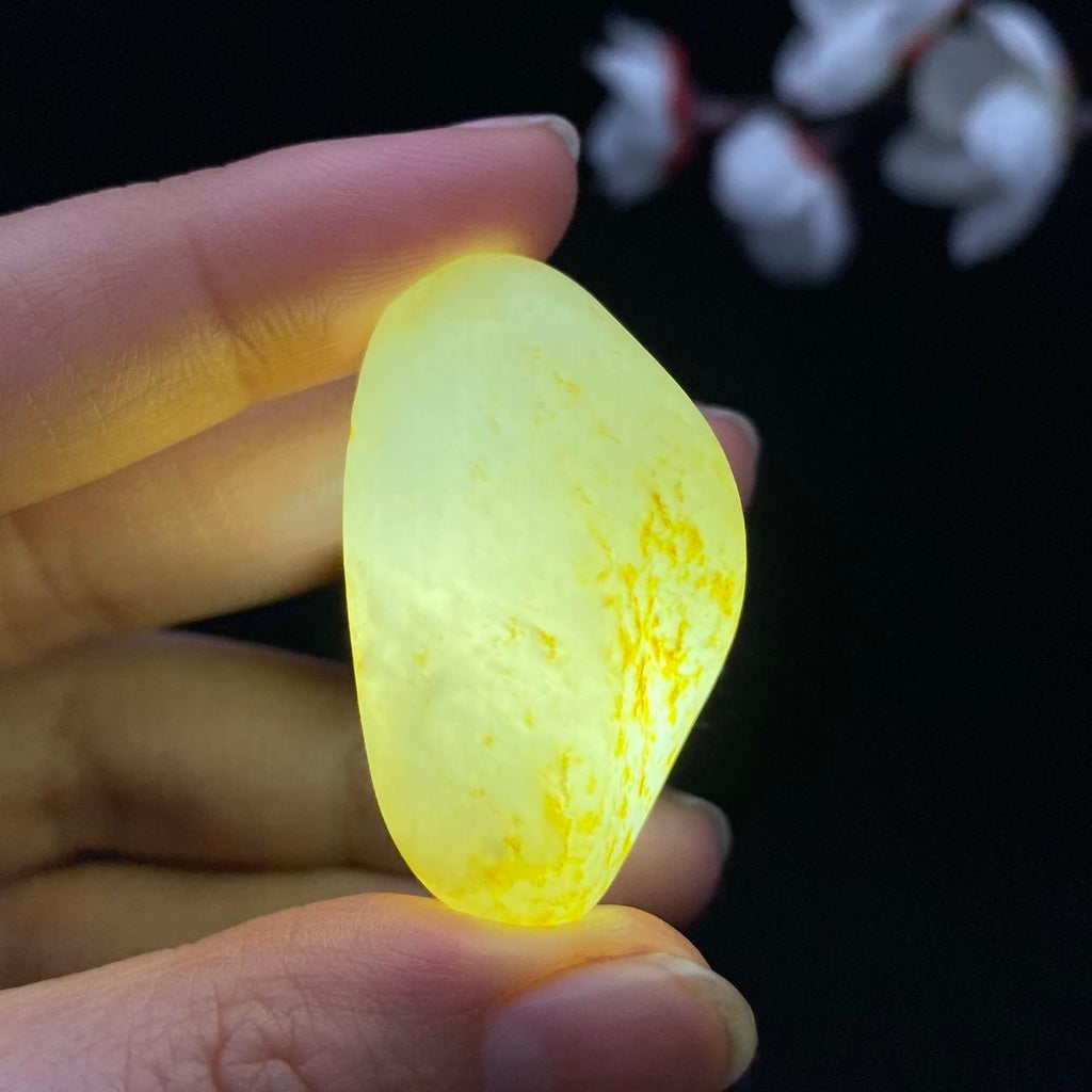 和田玉洒金皮籽料挂件（19g）