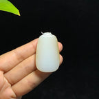 新疆且末糖白玉无事牌（26.7g）