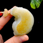 和田玉籽料貔貅把件（102.2g）