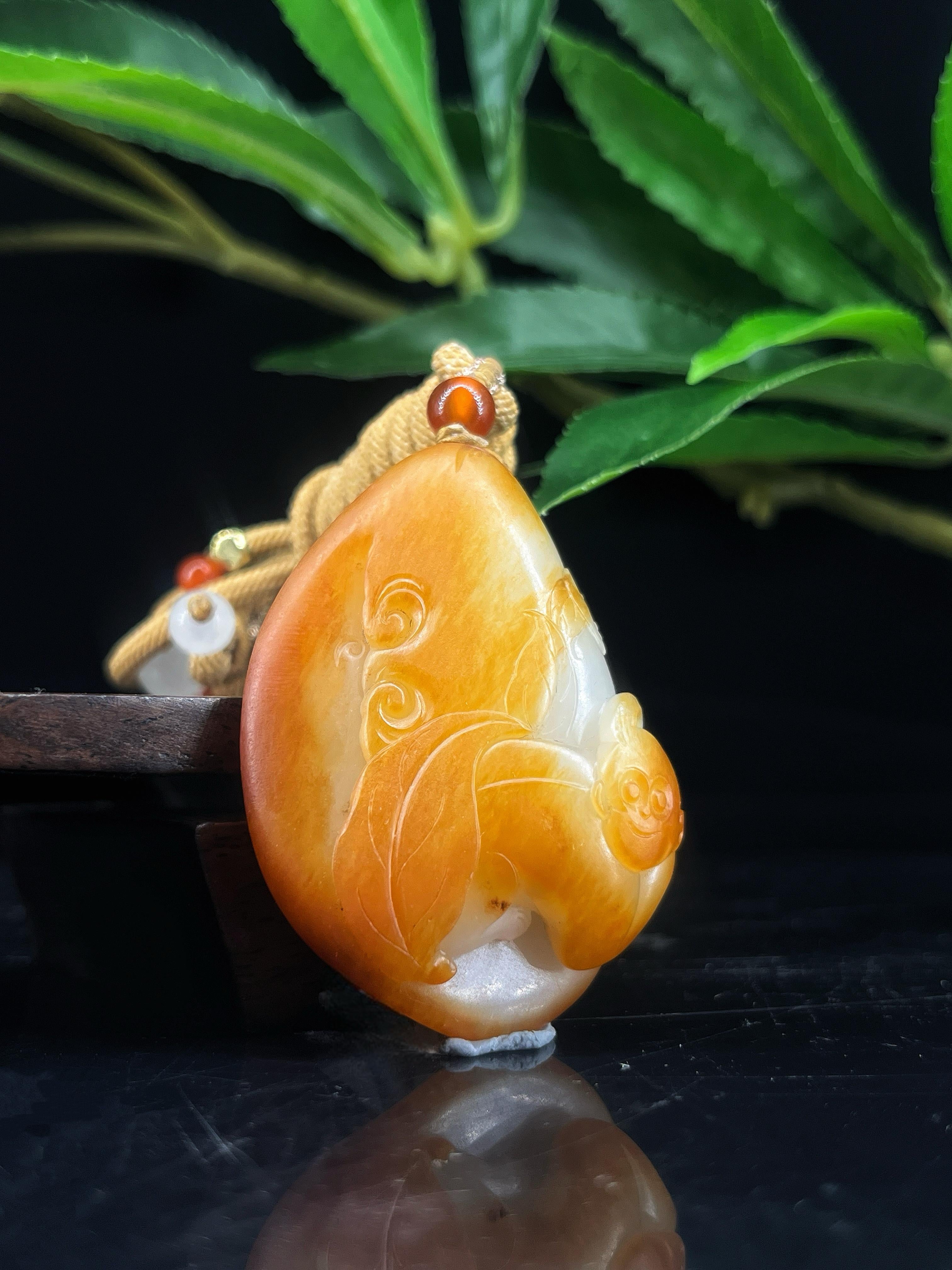籽料灵猴挂件（42.5g）