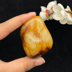 和田玉聚红皮籽料手把件（120.9g）