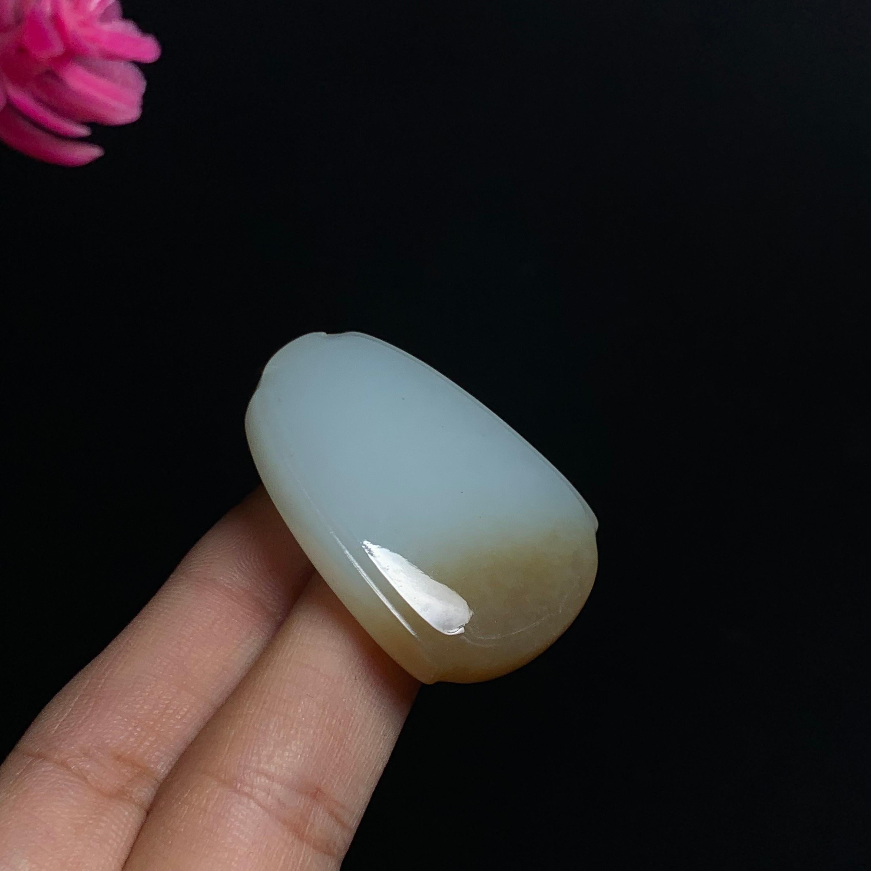 和田山料糖白玉无事牌（20.9g）