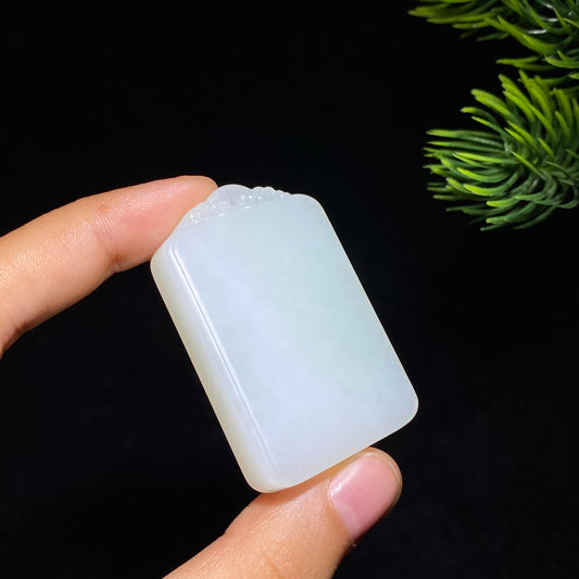 和田玉白玉平安无事牌（36.9g）