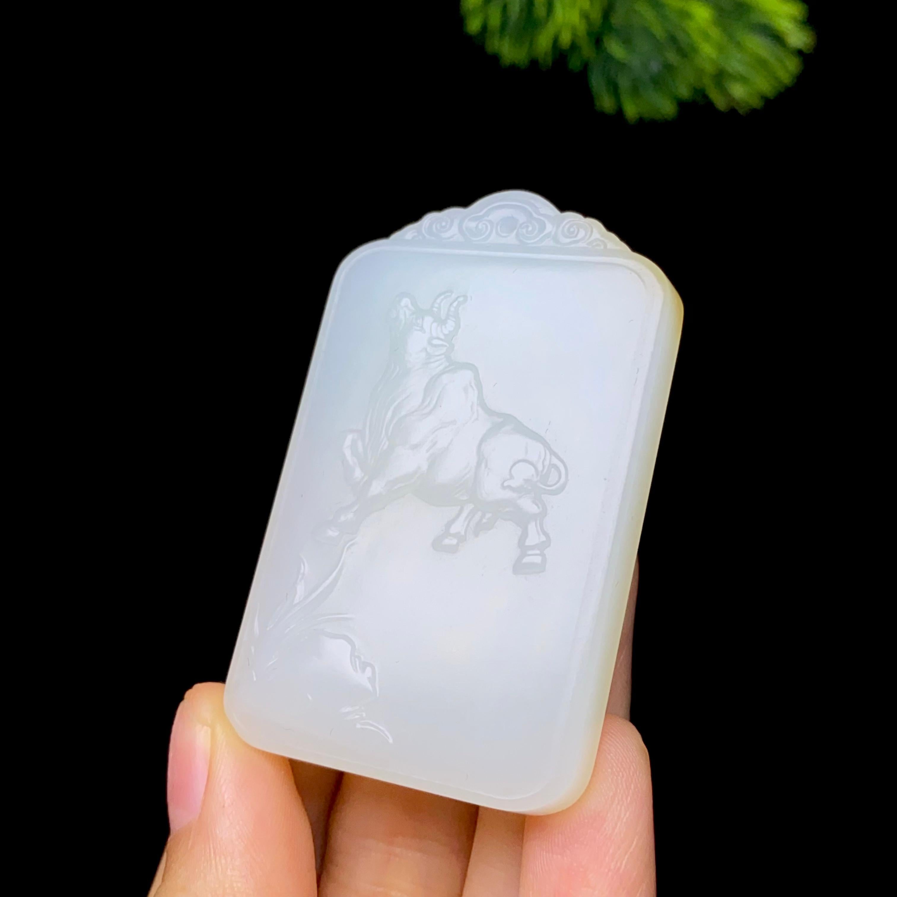 和田玉糖白扭转乾坤（36.7g）