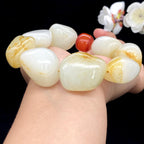 和田玉洒金皮籽料【精品男士手串】（154.2g）