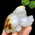 和田玉籽料貔貅把件（148.2g）