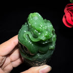 秒杀和田碧玉印章（372.1g）