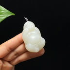 和田玉山料白玉佛公挂件（43.4g）