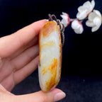 和田玉黄沁皮籽料【钟馗】手把件（163.2g）