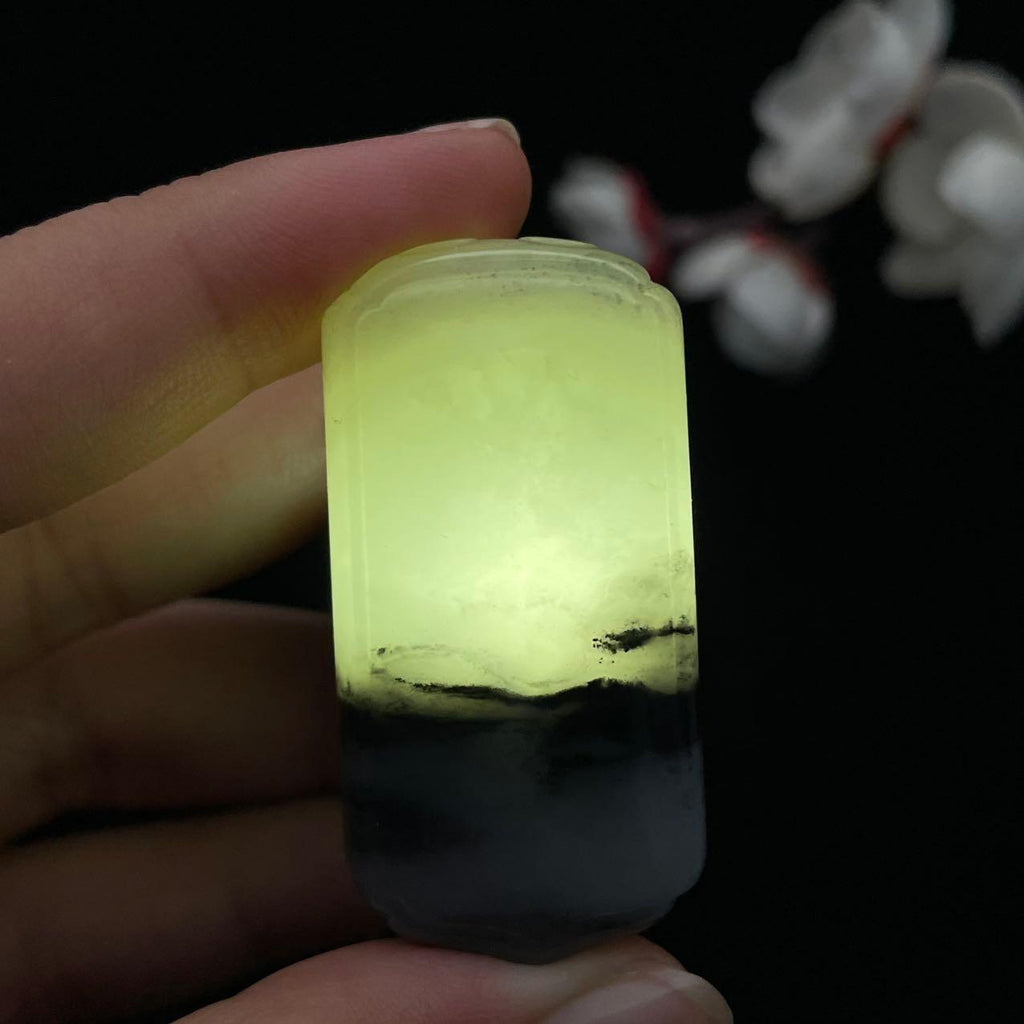 和田玉青花籽料【平安无事牌】（29g）
