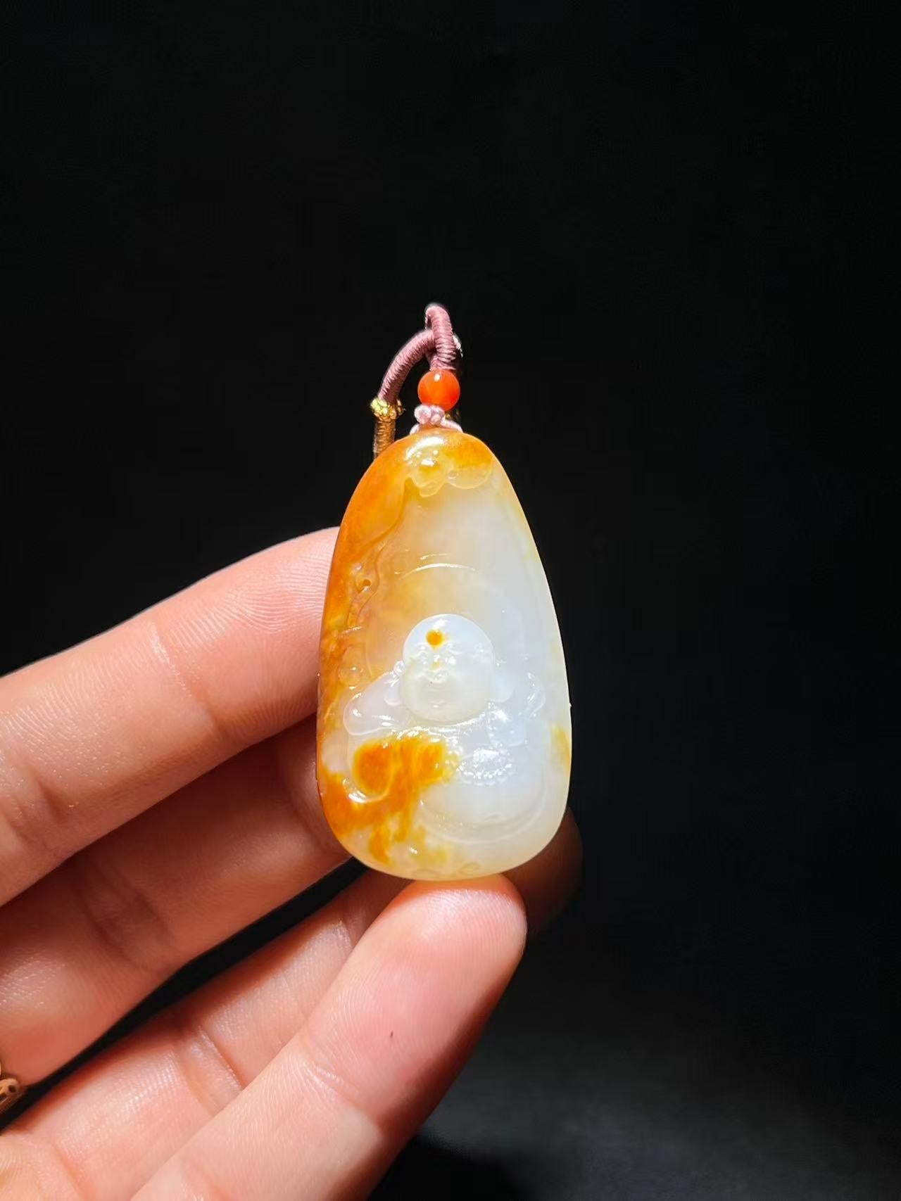 和田玉籽料弥勒佛（15.4g）