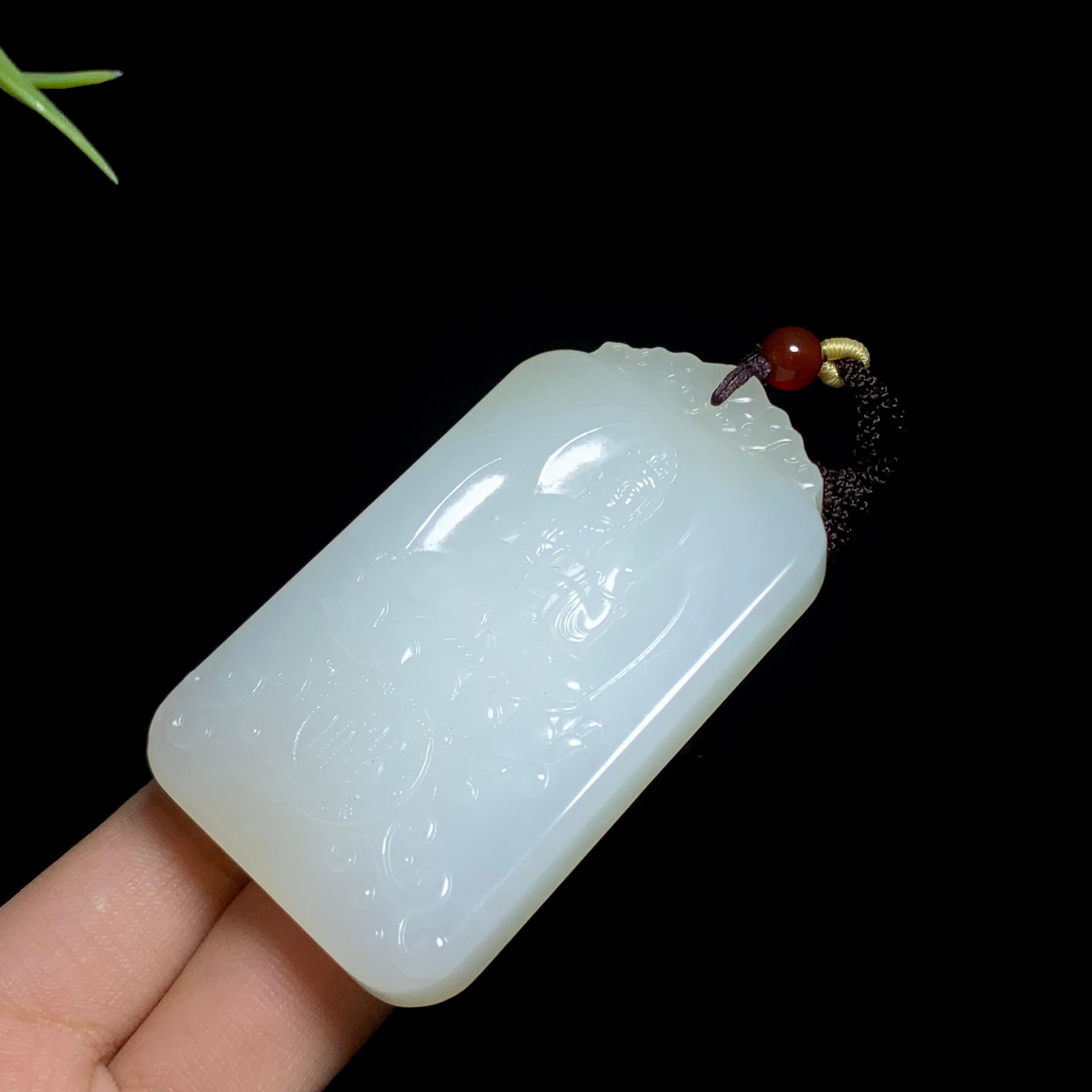和田山料糖白玉观音牌（63.4g）