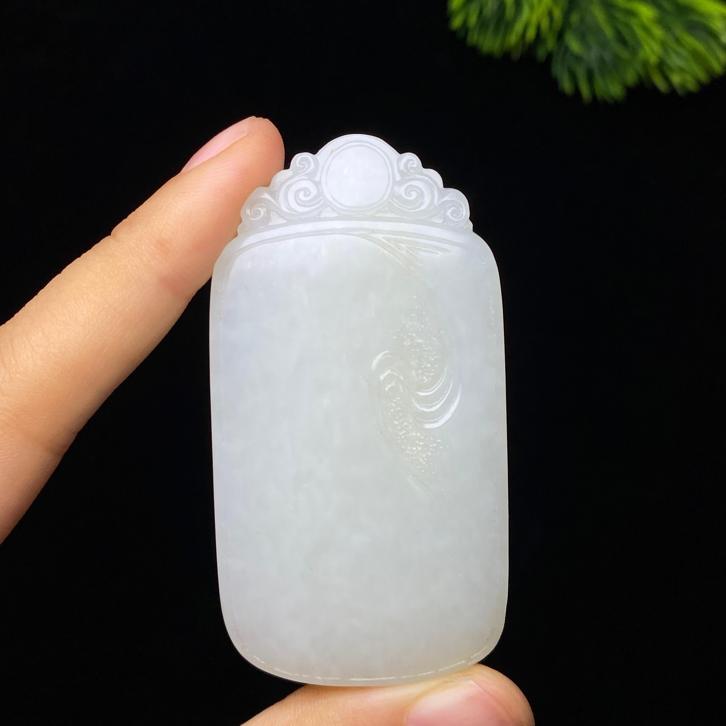 和田玉籽料无事牌（62.8g）