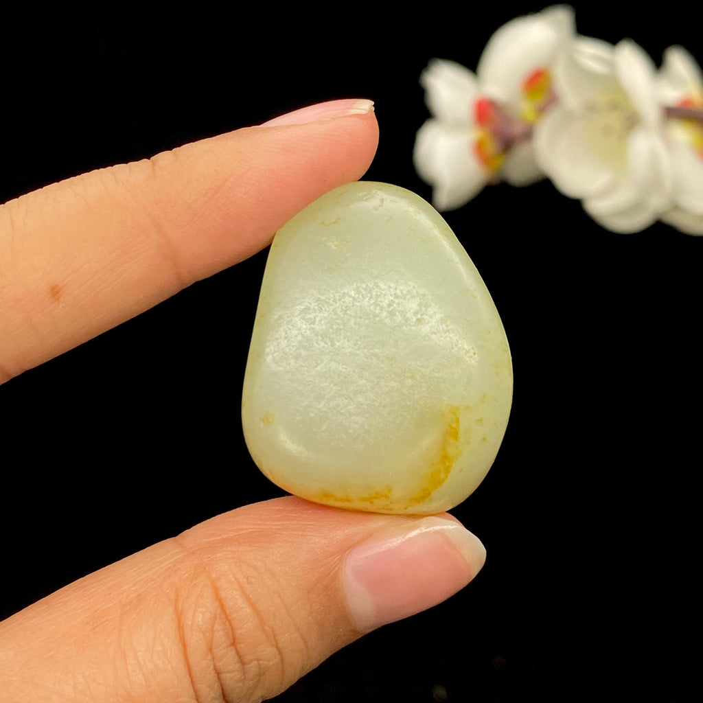 和田玉聚黄皮籽料挂件（25.2g）