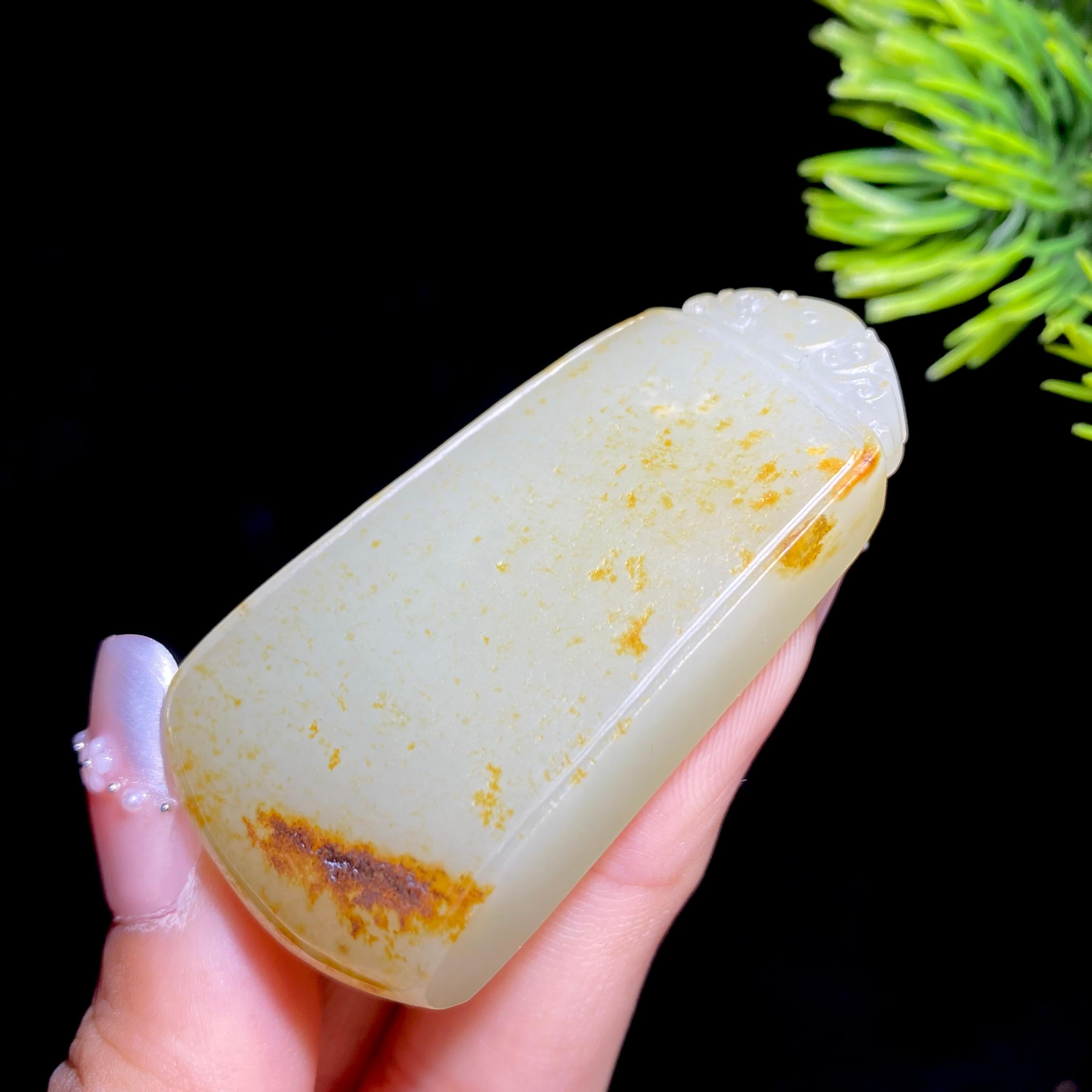 和田玉籽料无事牌（39.1g）