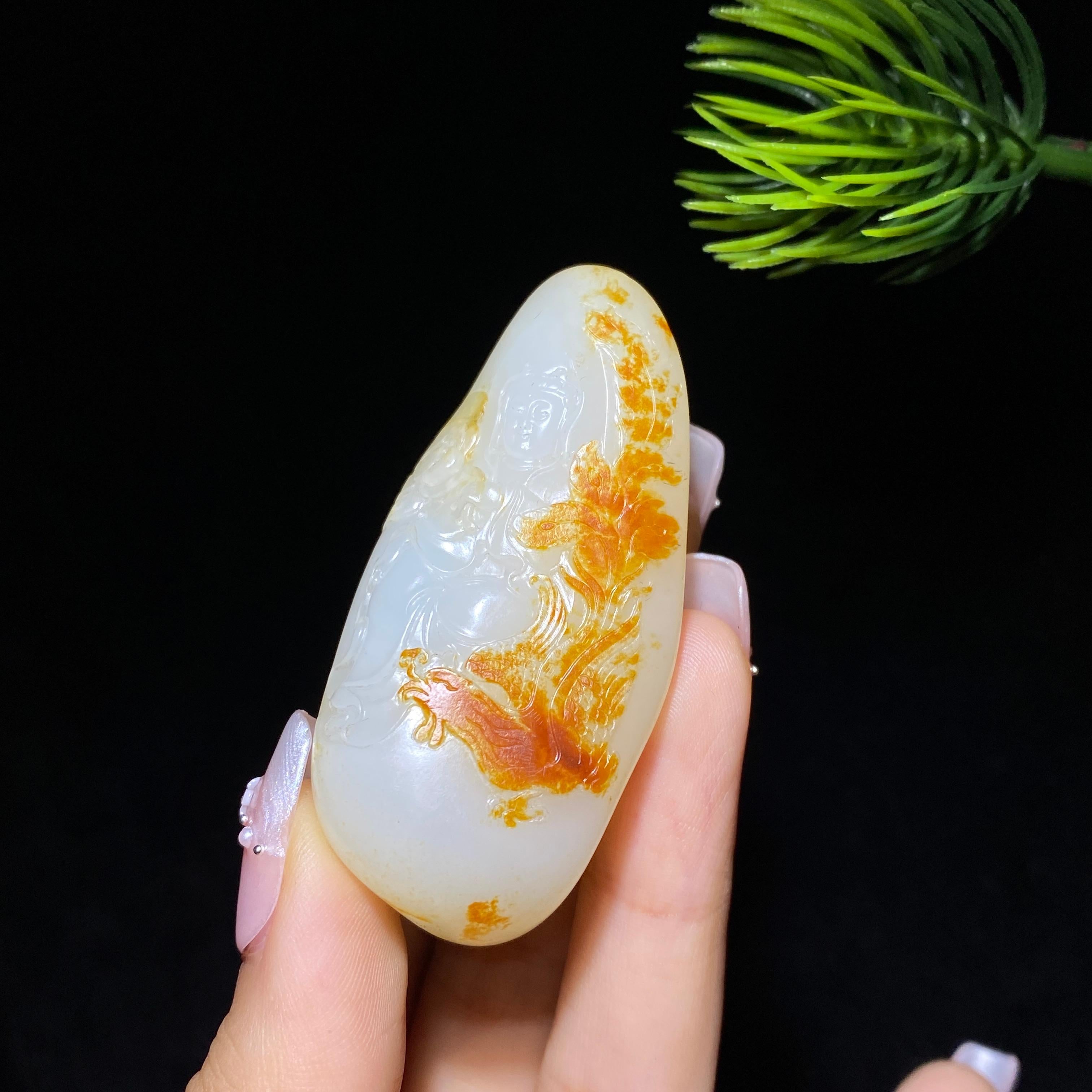 和田玉籽料观音（42.0g）