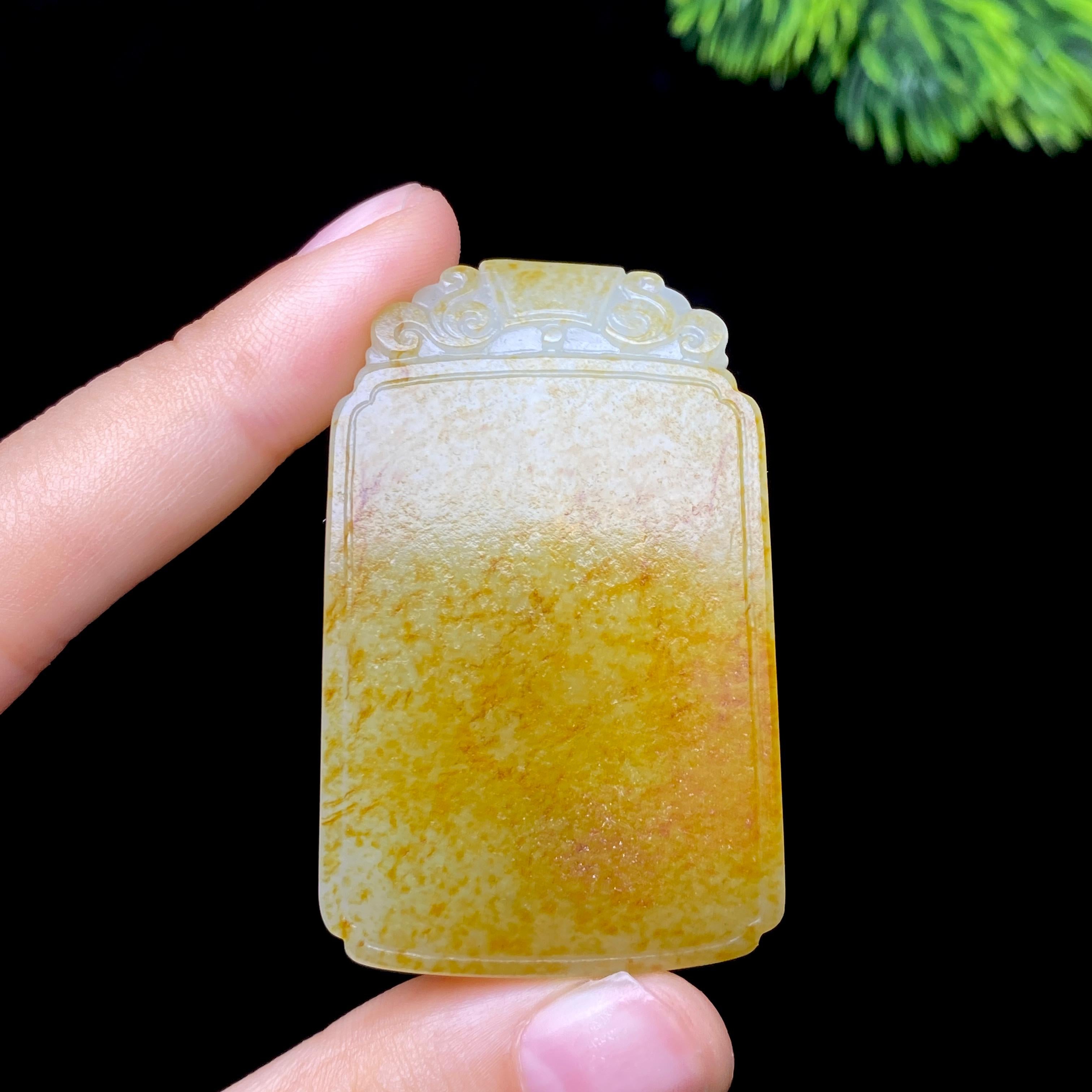 和田玉籽料无事牌（47.7g）