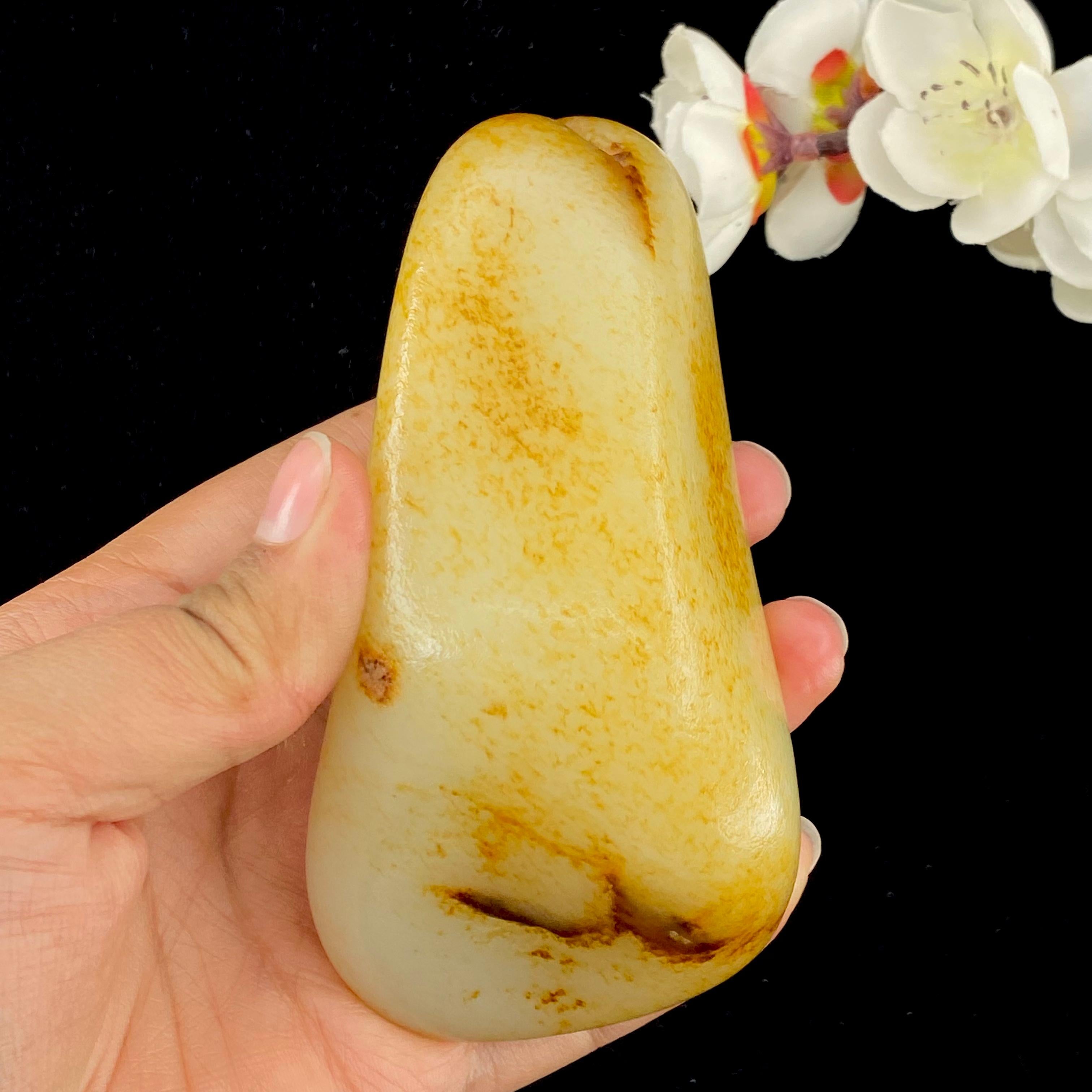 和田玉洒金皮籽料原石（432.8g）