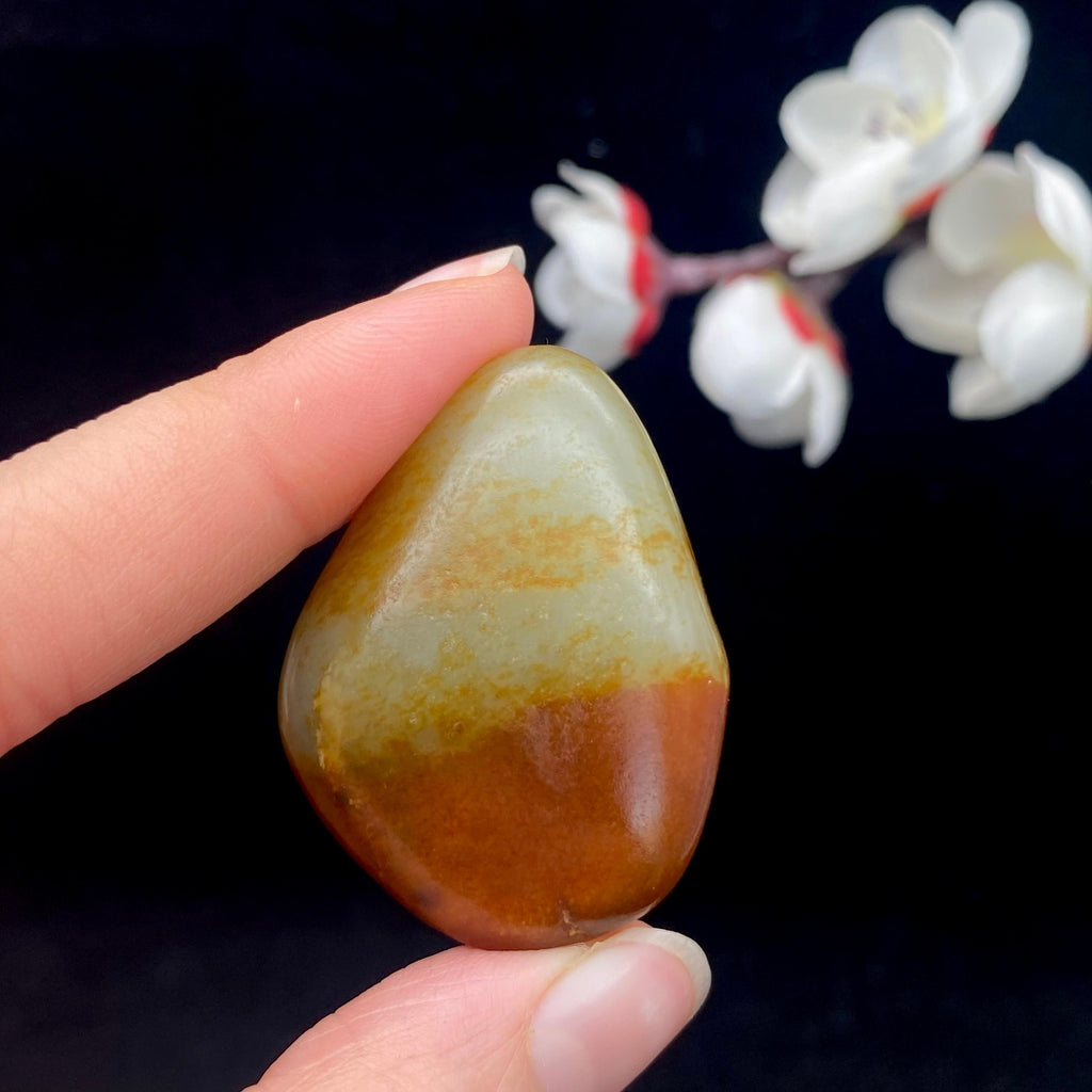 和田玉聚红皮籽料挂件（23.5g）