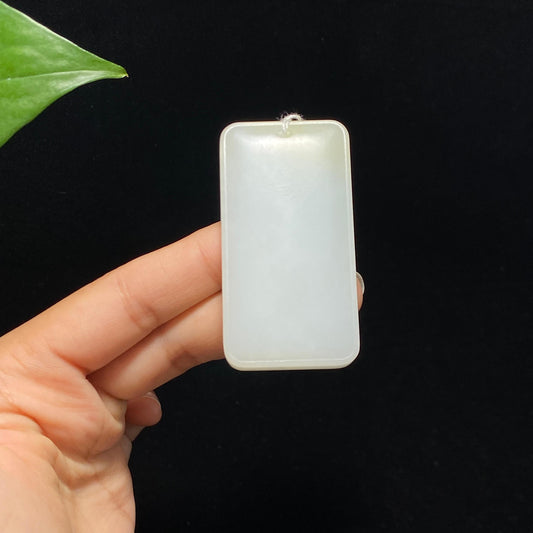 新疆精品且末糖白玉平安无事牌（53.3g）