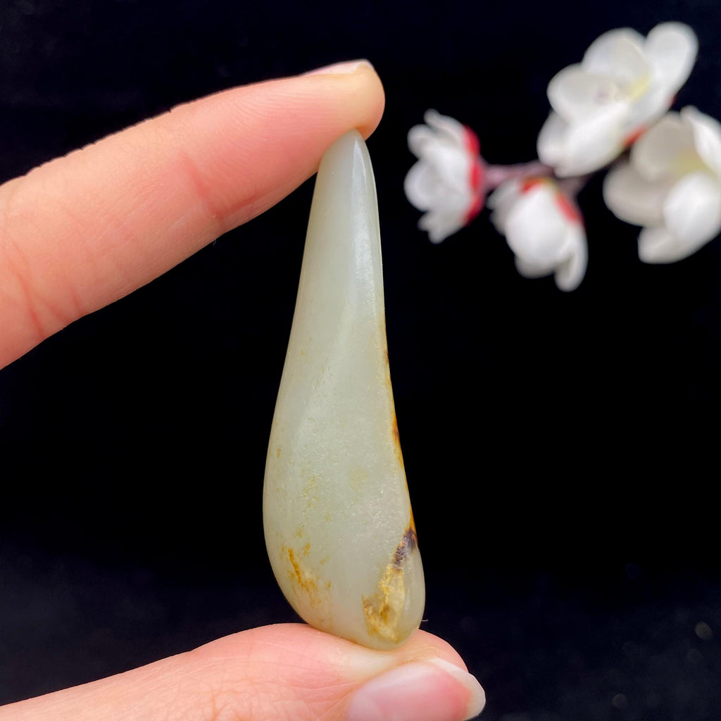 和田玉聚黄皮籽料挂件（22.4g）