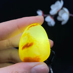 和田玉黄皮籽料挂件（21.4g）