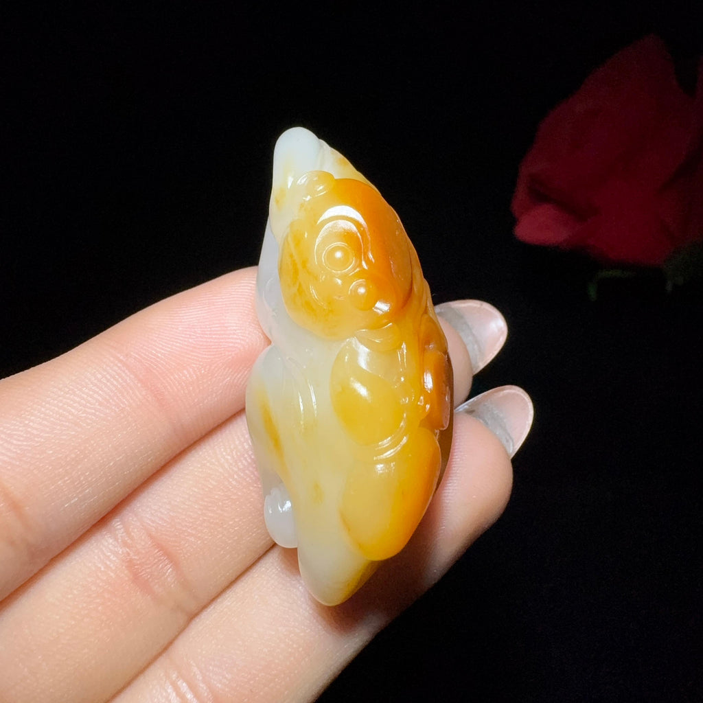和田玉籽料猴子挂件挂件（25.6g）