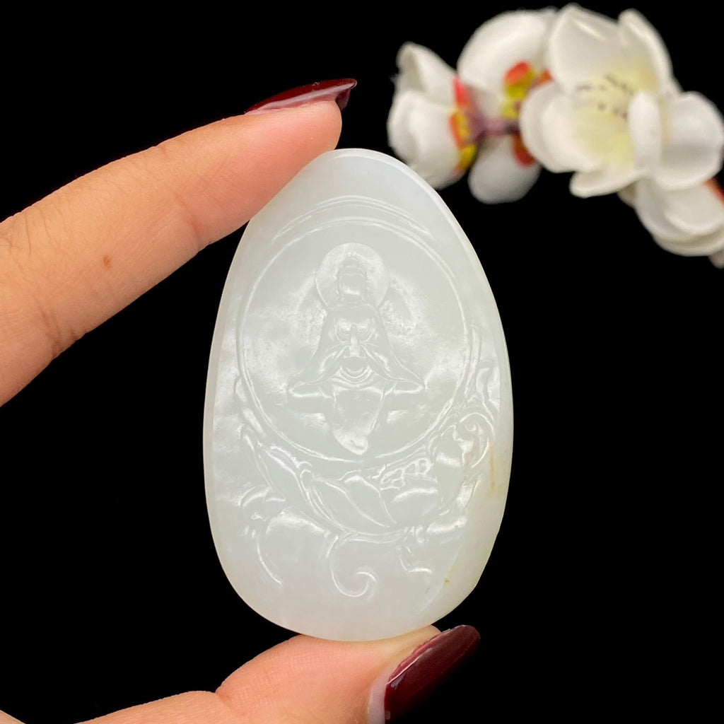 和田玉籽料【观音】（50.4g）