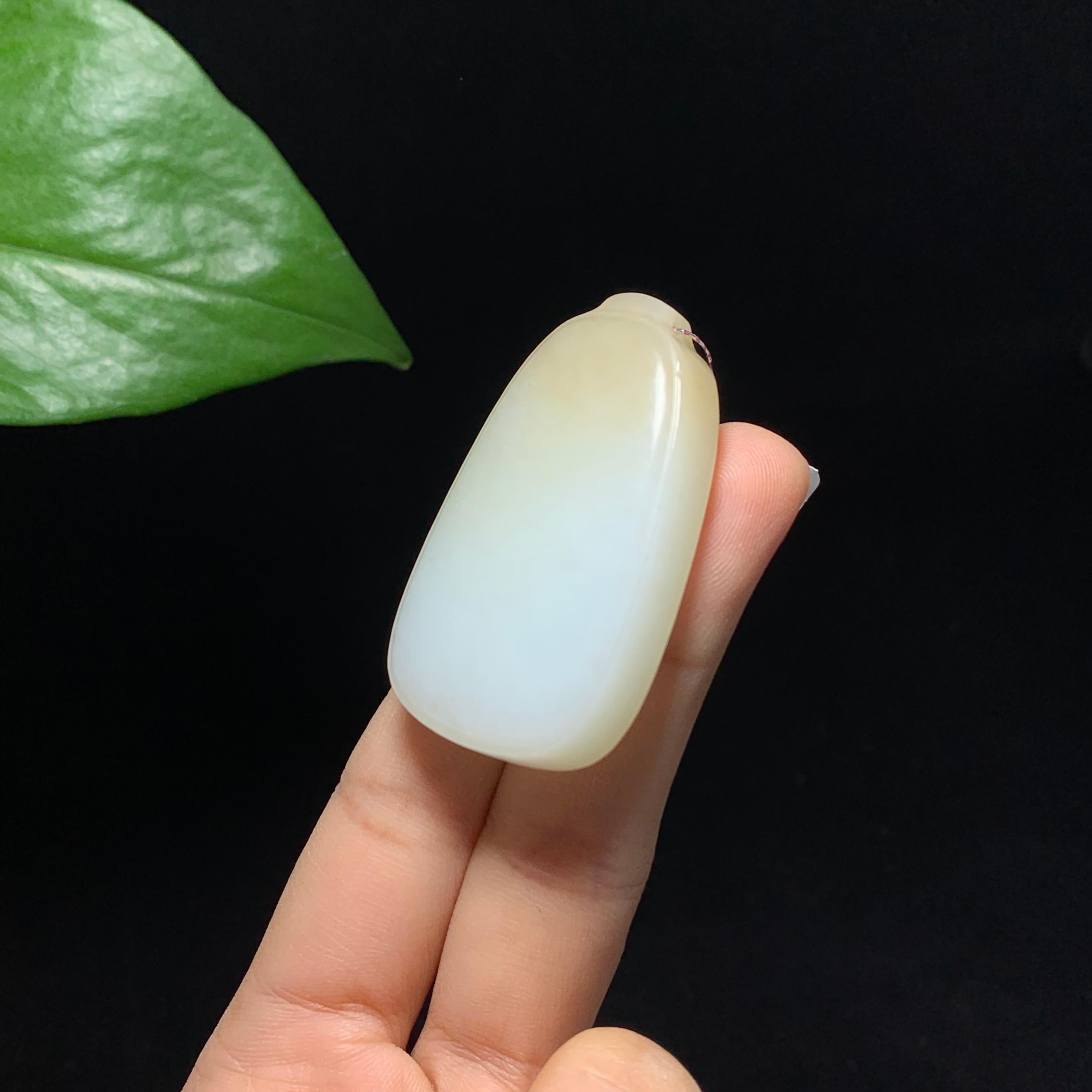 高品质新疆且末糖白玉无事牌（30.9g）