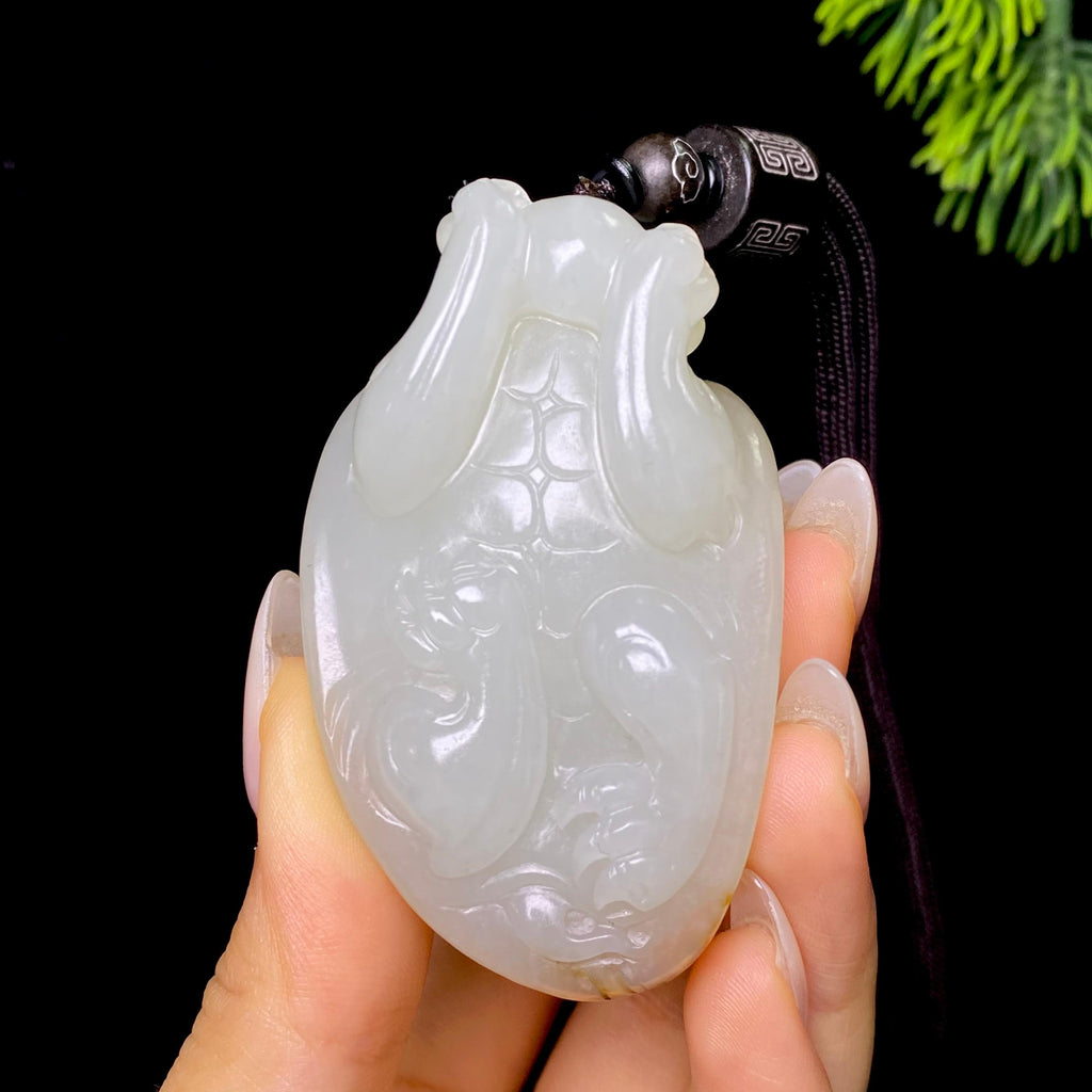 和田玉籽料龙龟把件（114.1g）
