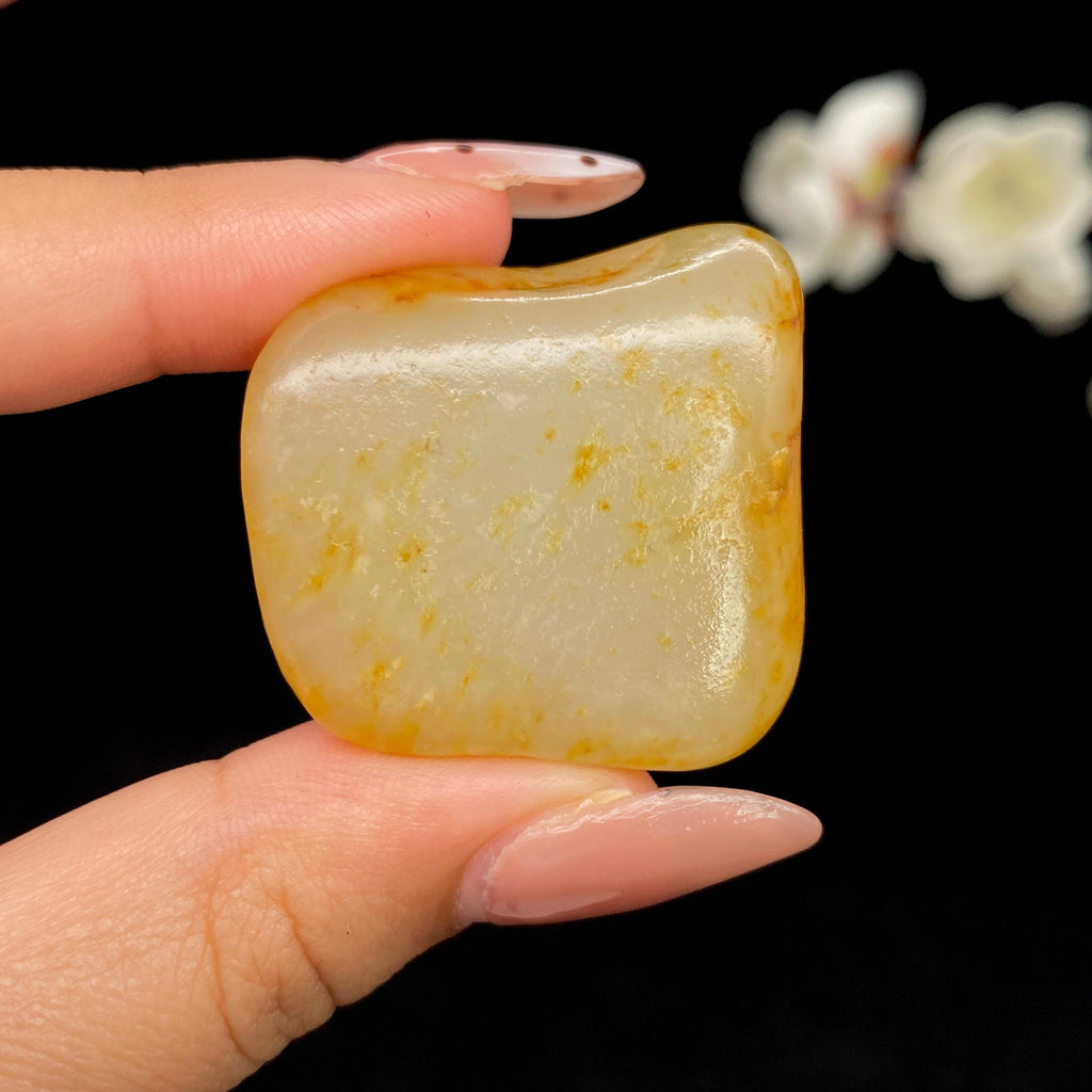 和田玉洒金皮籽料挂件（25.2g）
