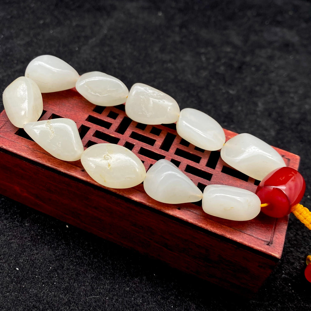 和田玉白玉【精品手串】（39.7g）