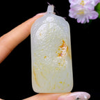 和田玉籽料无事牌（64.6g）