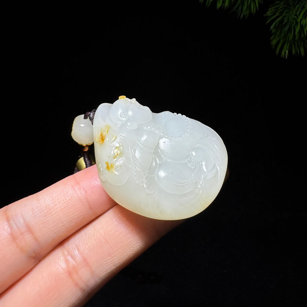 和田玉籽料佛公（46.5g）