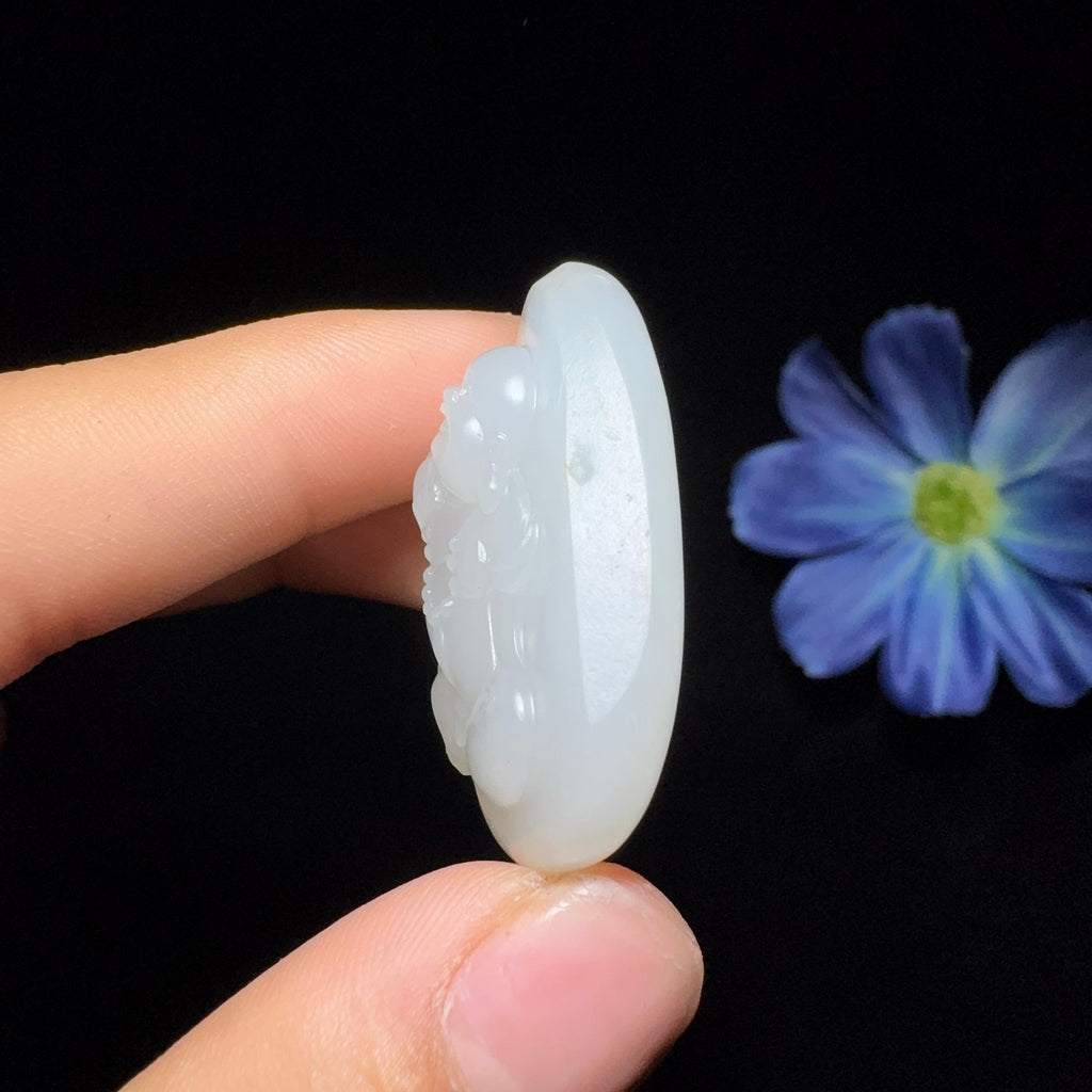 和田玉籽料挂件佛公（22.3g）