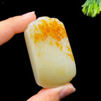 和田玉籽料无事牌（63.5g）