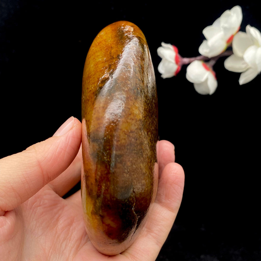 和田玉黄沁皮籽料原石（515.8g）